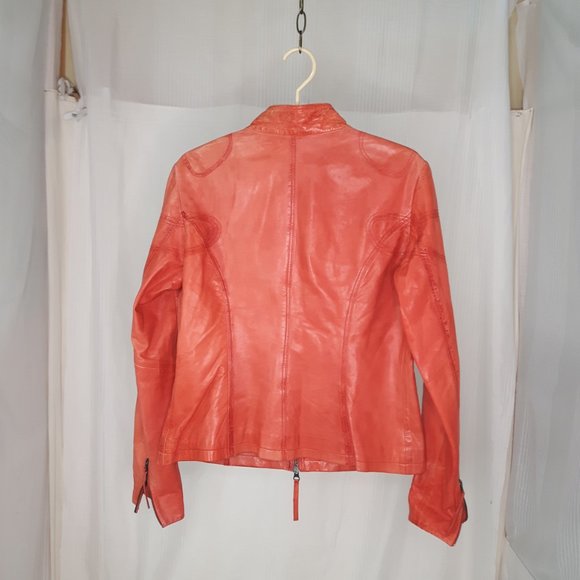 SOLD  Danier Peach Jacket Size M - Picture 2 of 4